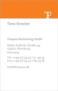 Timpass business card